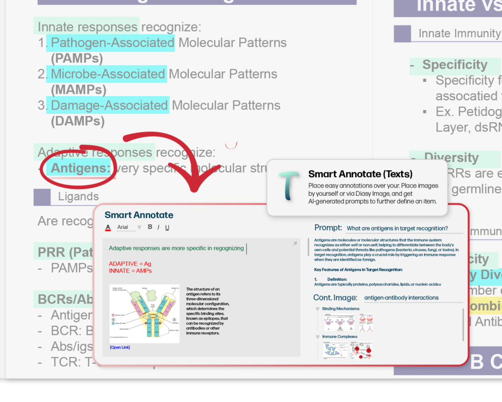 Notedaisy Smart Annotate Texts