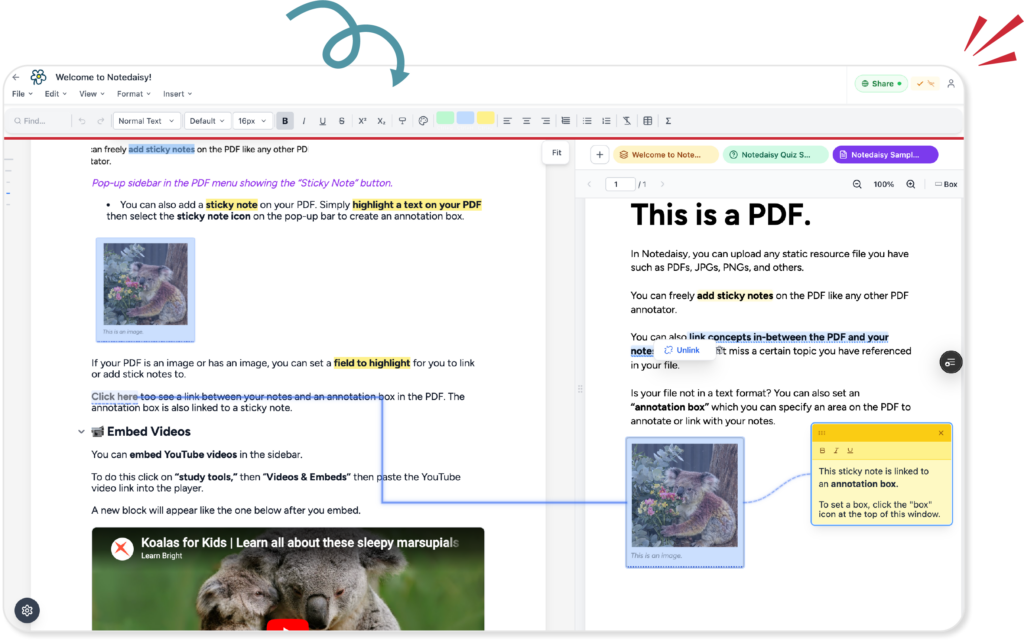 Notedaisy Note Editor