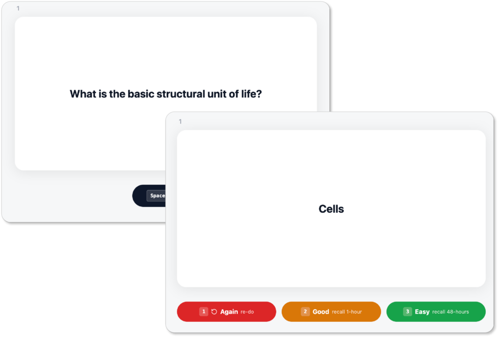 Notedaisy flashcard Feature